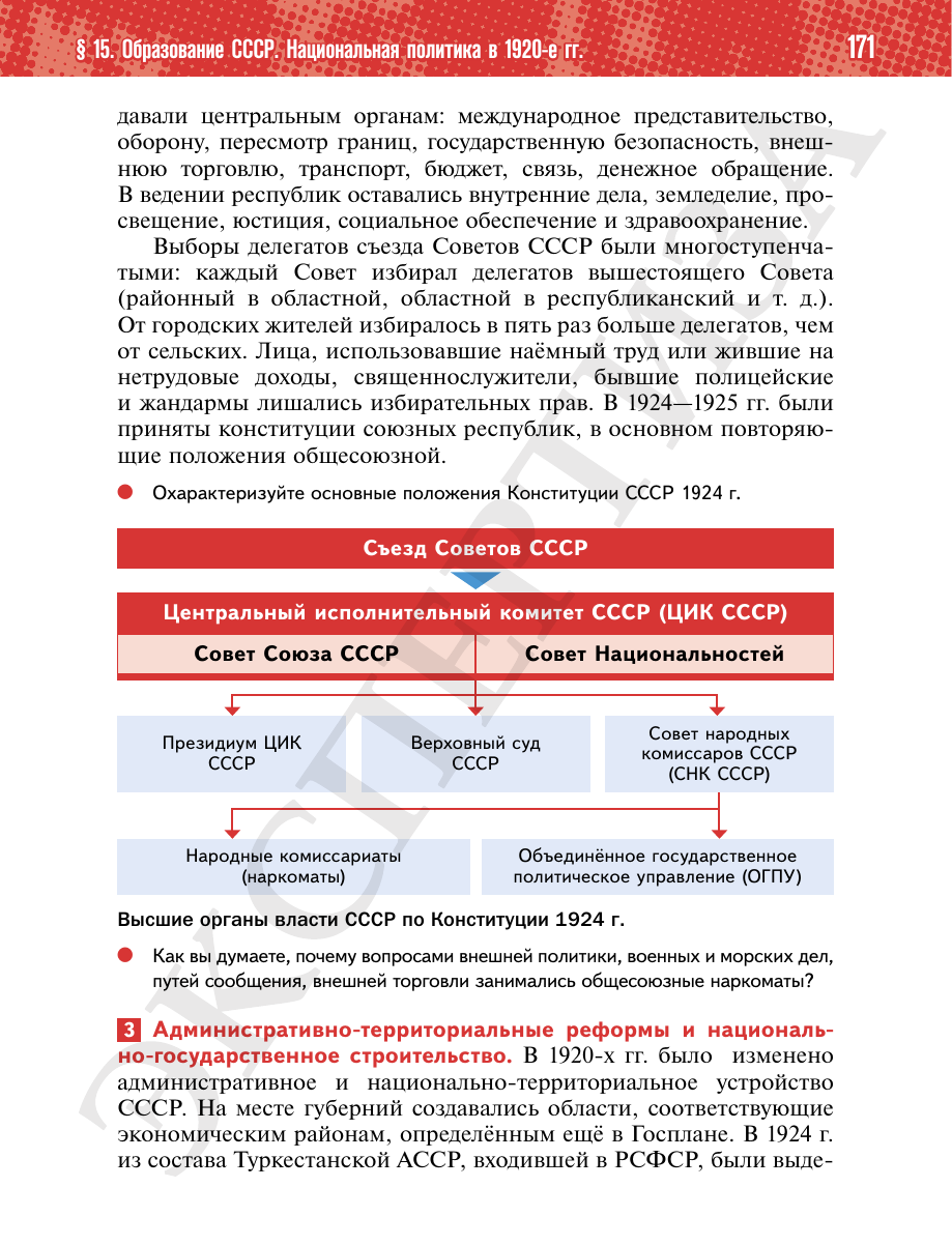 Страница 171 учебника «История России. 1914—1945 годы. 10 класс. Базовый уровень»